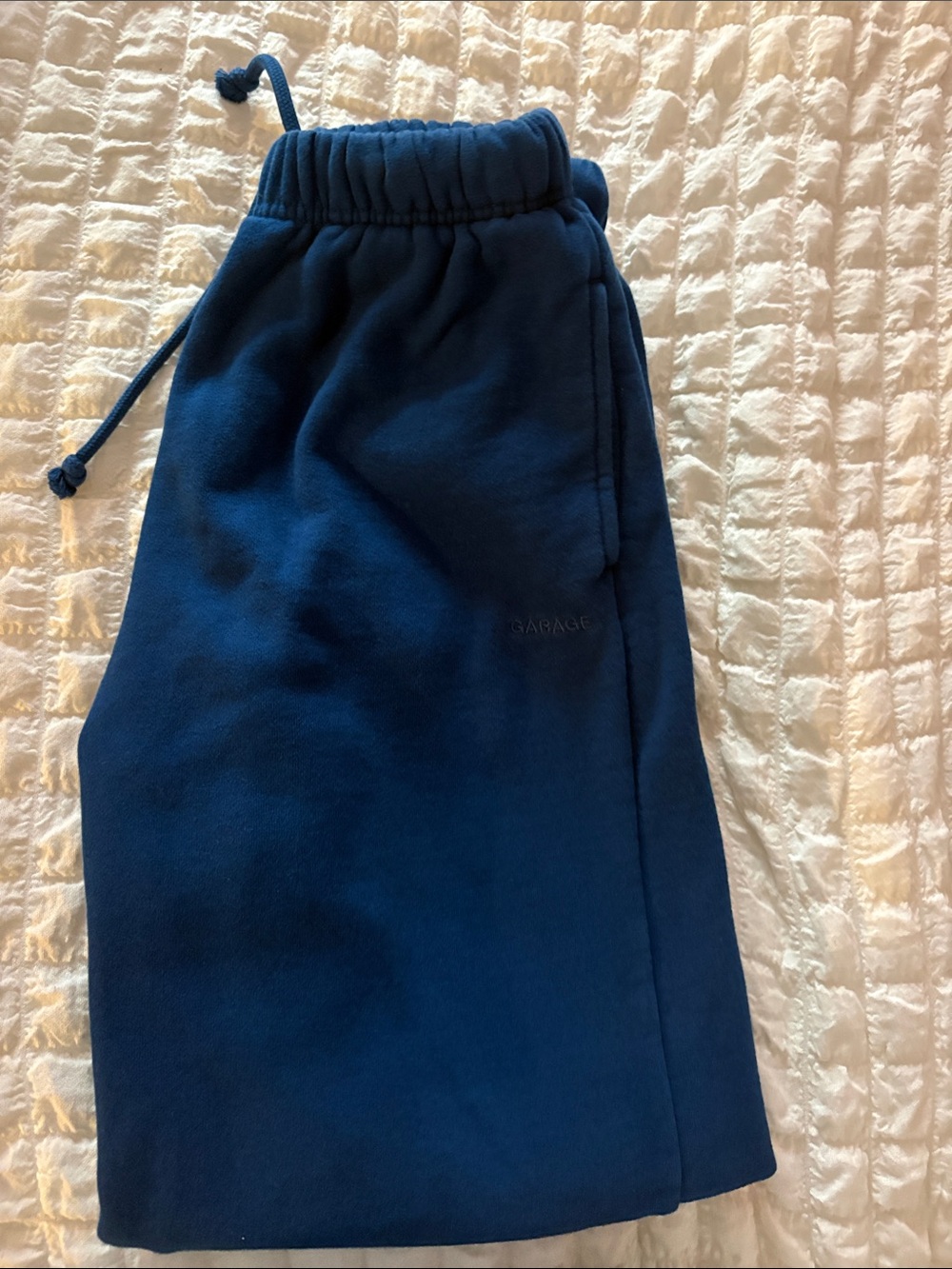 Garage Navy Blue Jogger Sweatpants with Drawstring